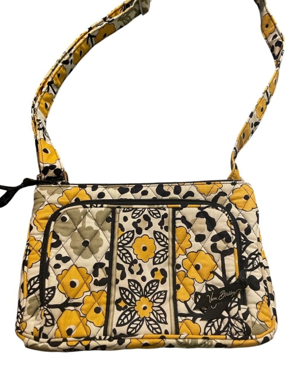 Vera Bradley Small Hipster Quilted Shoulder Crossbody Bag Go Wild Retired NWOT